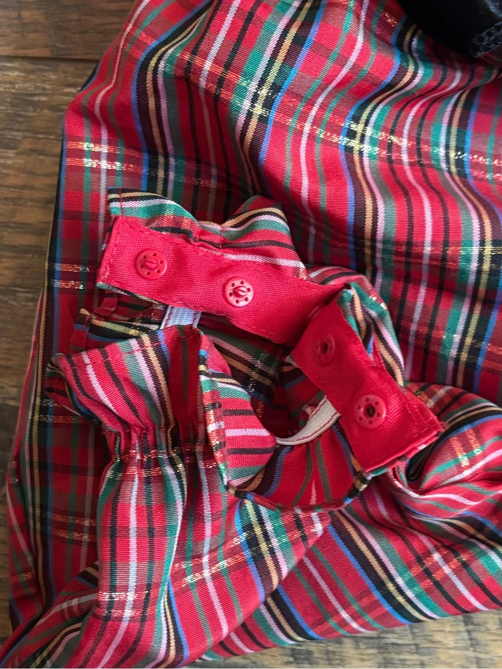Good lad Christmas plaid romper size 9 months